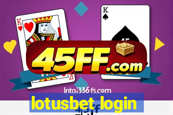 lotusbet login